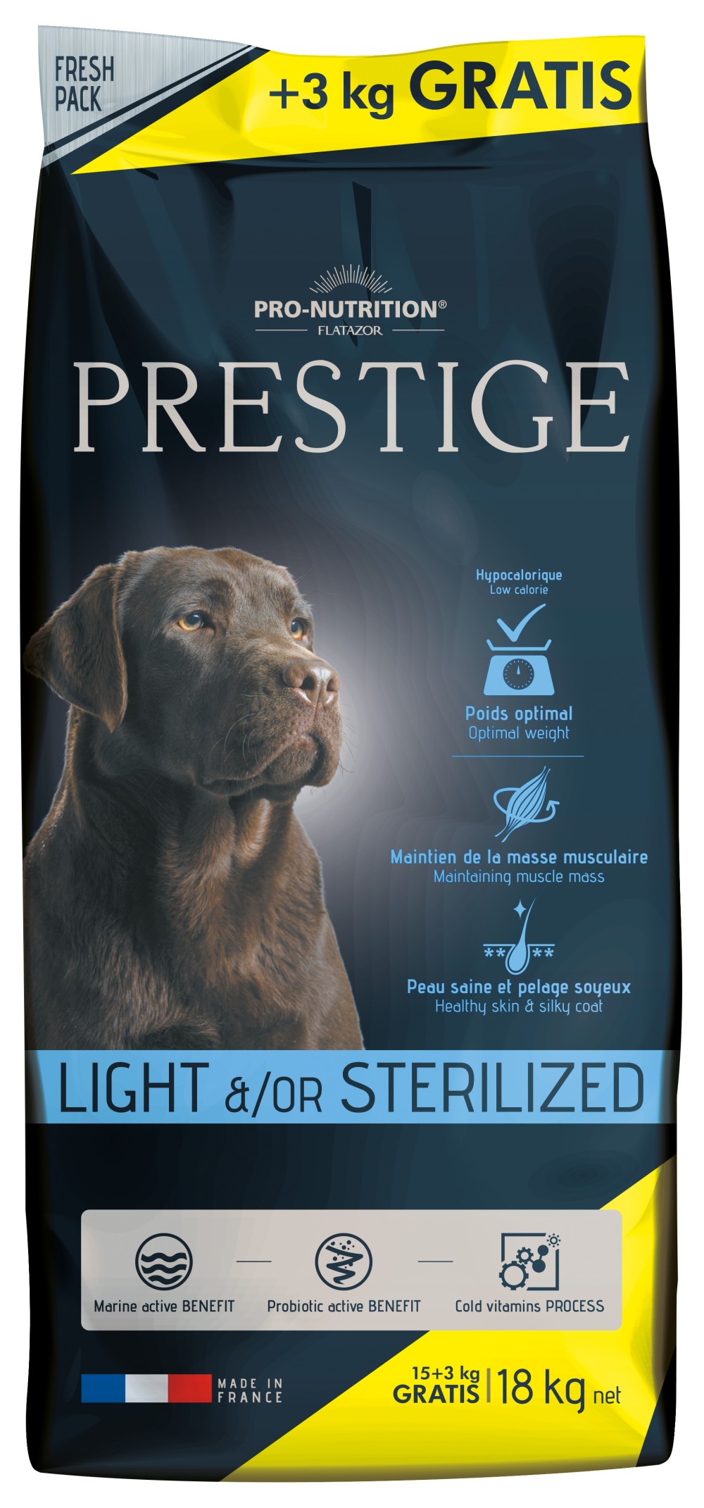 Hrana uscata pentru caini Flatazor Prestige Light / Sterilized