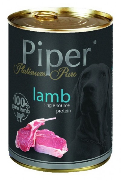 Hrana umeda Piper Platinum Pure, Miel, 400 g