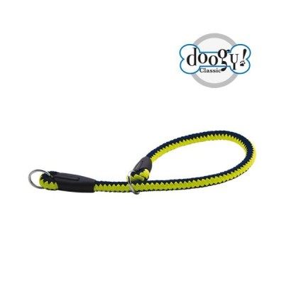 Doogy Zgarda coarda fluo galben/bleumarin