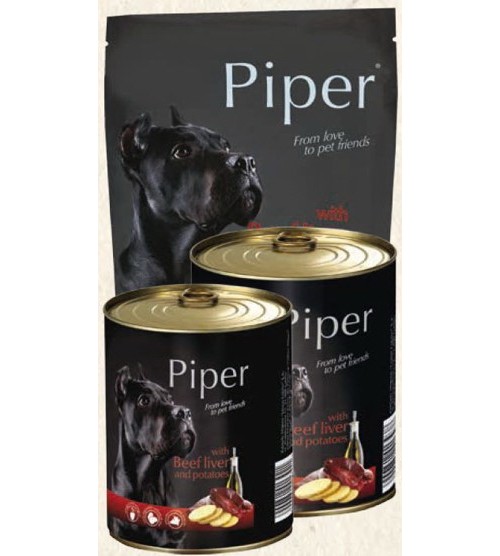 Hrana umeda Piper Adult, Ficat de Vita si Cartofi, 800 g