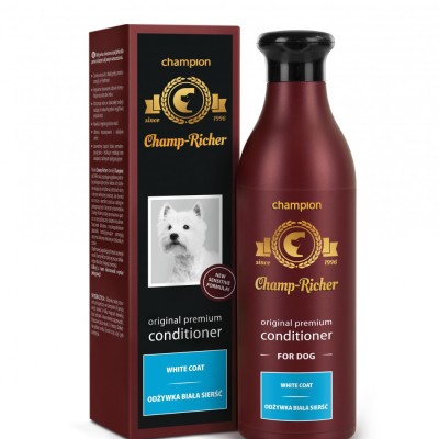 Balsam CHAMP RICHER pentru CAINI cu BLANA ALBA, 250 ml