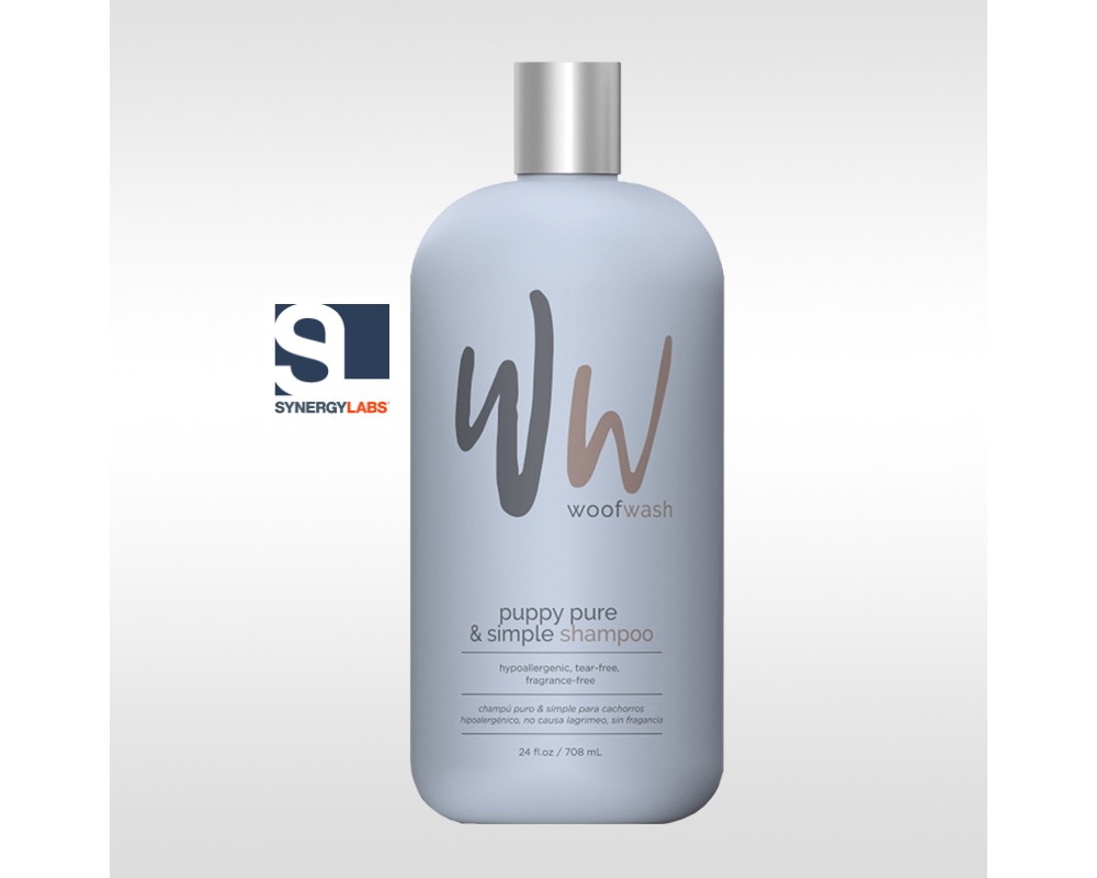 Sampon pentru catelusi  Pure & Simple Woof Wash, Synergy Labs, 709 ml