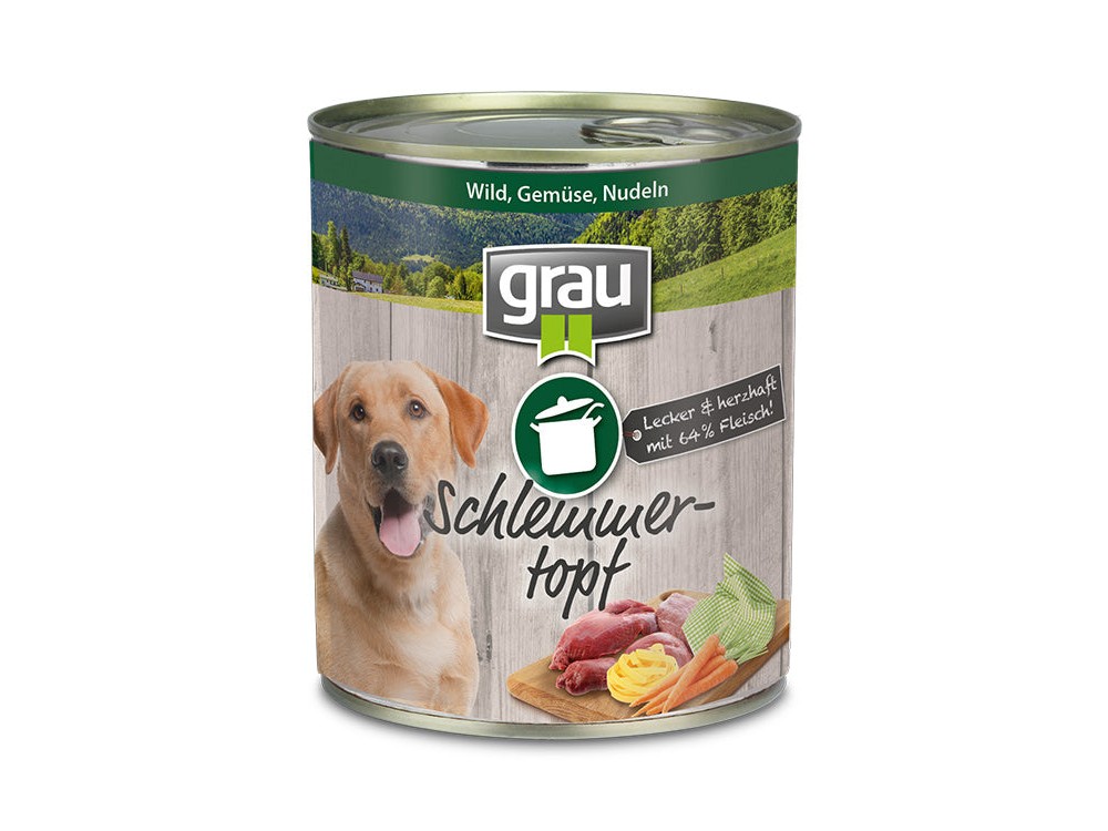 Grau BDC Conserva cu carne de vanat, legume, noodles