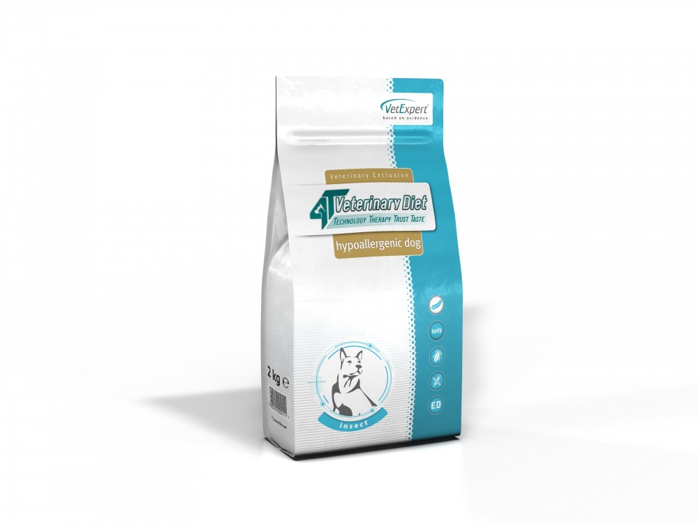 4T Dieta Veterinara HIPPOALERGENIC Dog INSECT, VetExpert, 2 Kg