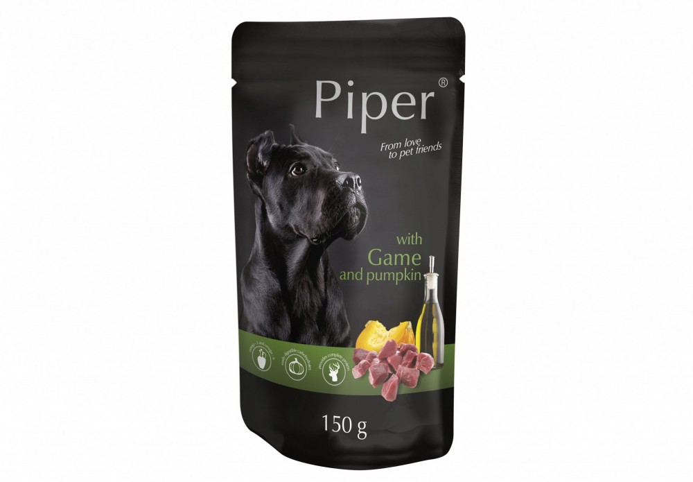 Hrana umeda Piper Adult, Vanat si Dovleac, 150 g