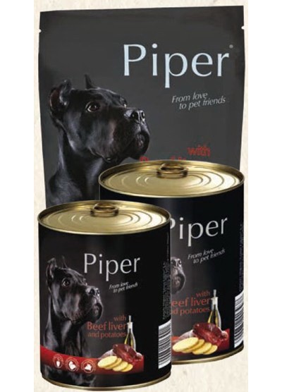 Hrana umeda Piper Adult, Ficat de Vita si Cartofi, 800 g