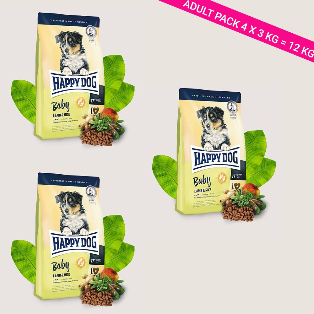 Hrana Uscata pentru Caini Happy Dog Baby Lamb & Rice
