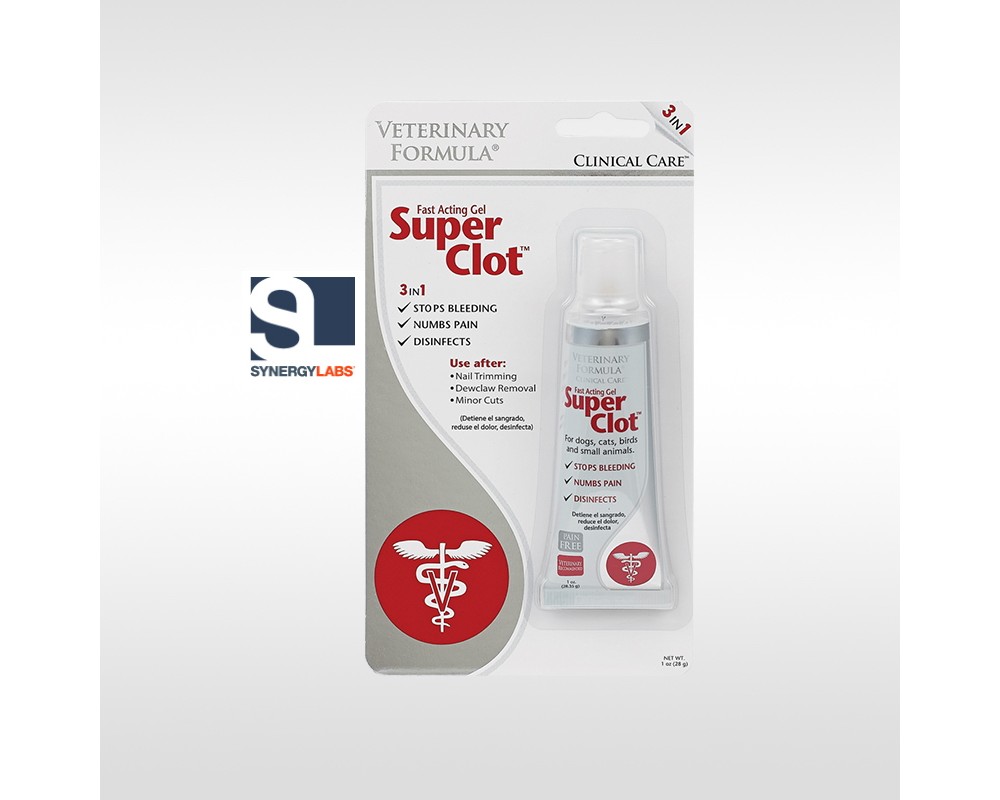 VFCC SuperClot, gel cicatrizant, Synergy Labs