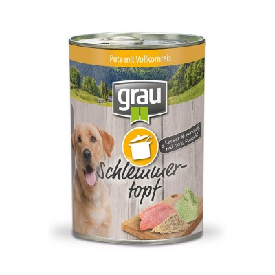 Grau BDC Conserva cu carne de curcan si orez integral