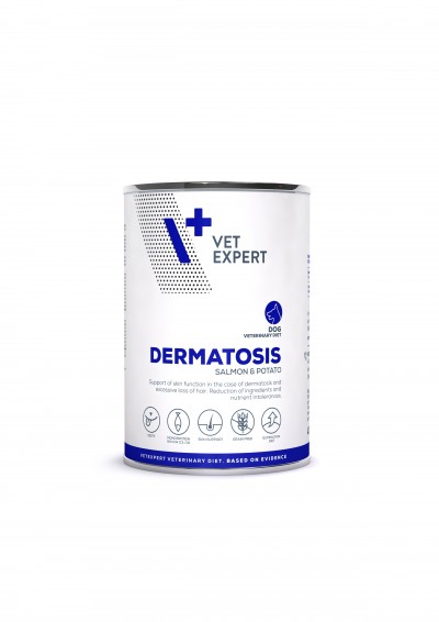 4T Dieta umeda DERMATOSIS DOG, somon si cartofi, 400Gr