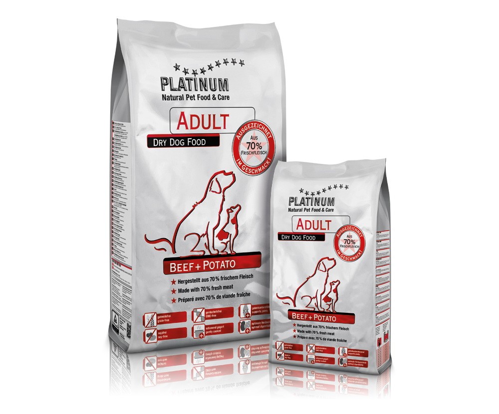 Hrana uscata pentru caini Platinum Adult Beef and Potato