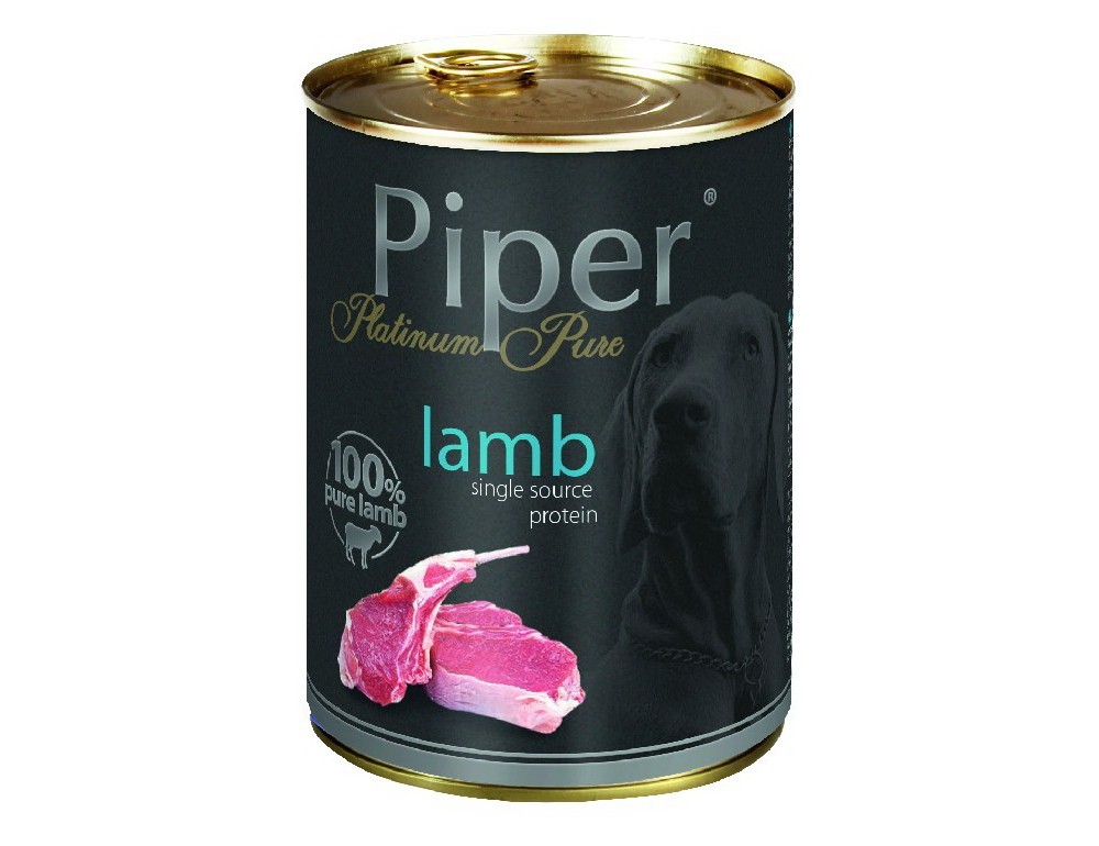 Hrana umeda Piper Platinum Pure, Miel, 400 g