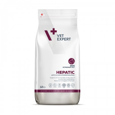 4T Dieta Veterinara HEPATIC DOG, VetExpert, 12 kg
