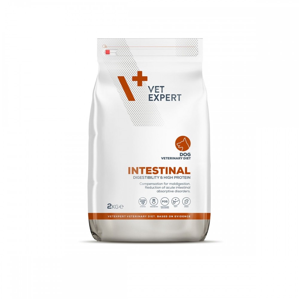 4T Dieta Veterinara INTESTINAL DOG, VetExpert,  2 Kg