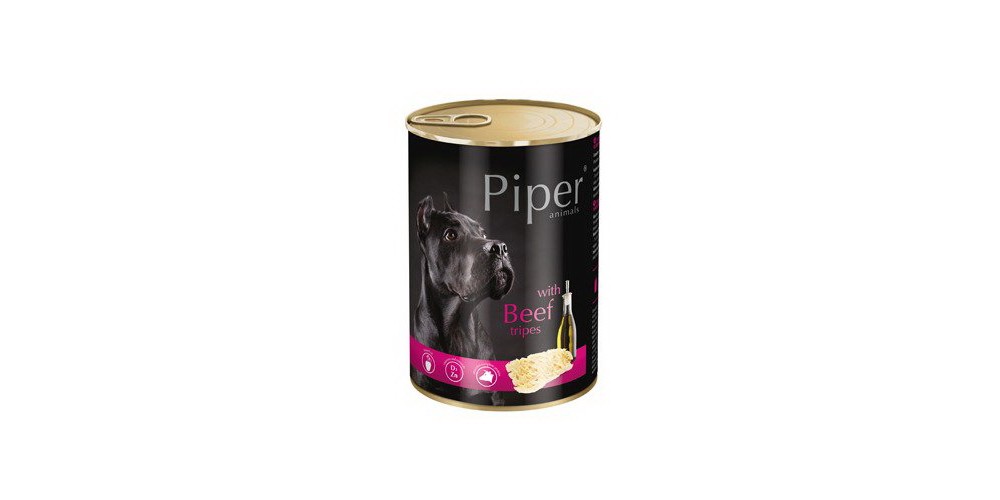 Hrana umeda Piper Animals, burta de vita, conserva, 400 g