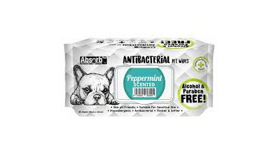 Servetele umede Absorb Plus Antibacterial, PEPPERMINT, 80 buc