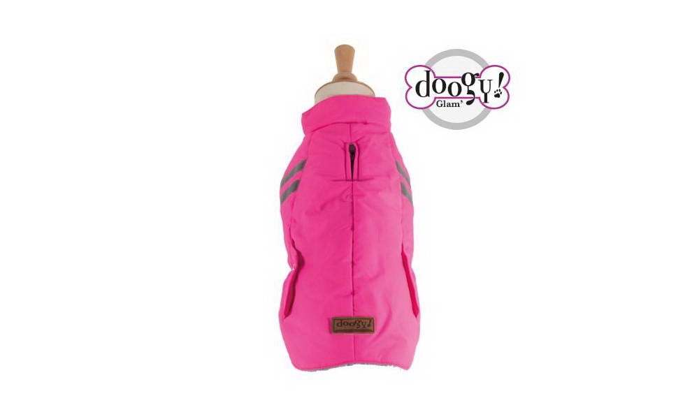 Doogy Geaca pentru caini Flashy reflectorizanta roz