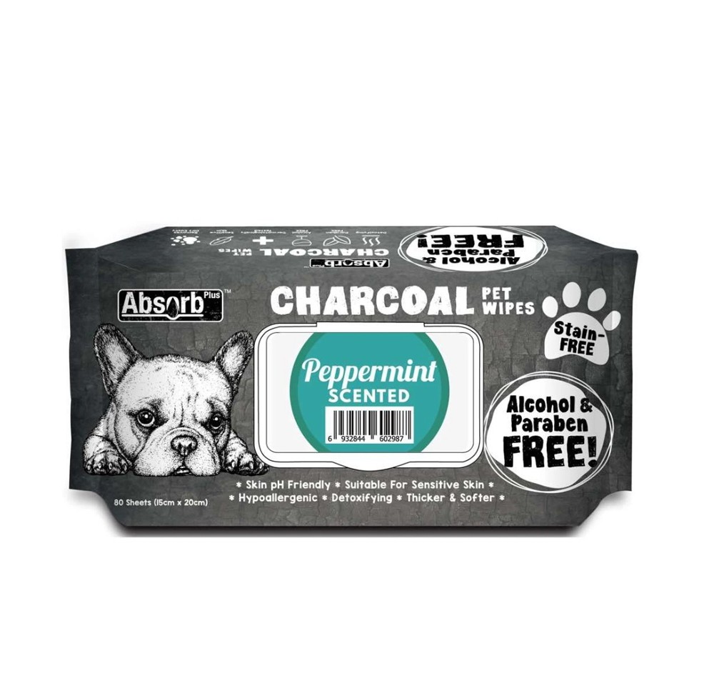 Servetele umede Absorb Plus, Peppermint, 80 buc