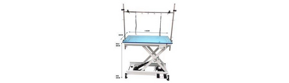 Masa profesionala de toaletaj- electrica cu blat iluminat