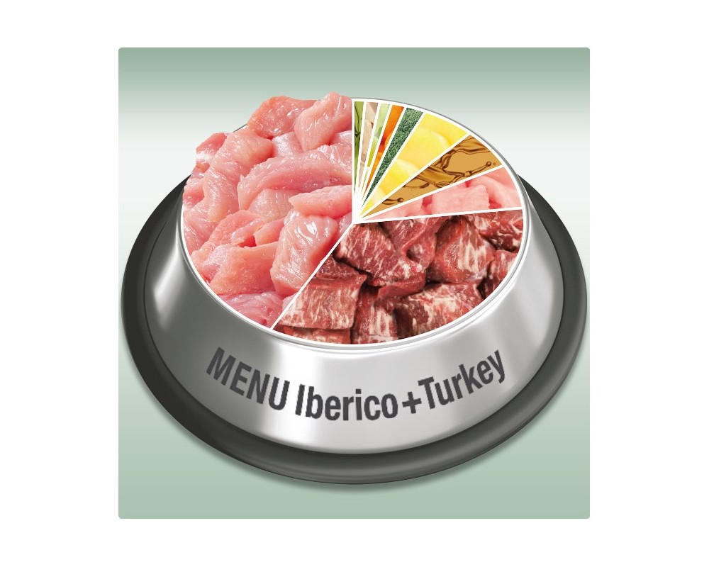 Hrana umeda pentru caini Platinum Menu Iberico & Turkey