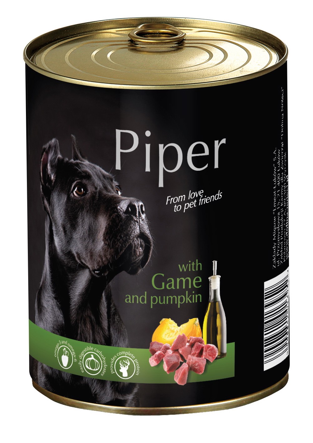 Hrana umeda Piper Adult, Vanat si Dovleac, 400 g