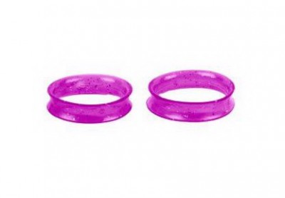 Inele mov cu sclipici pentru foarfeca