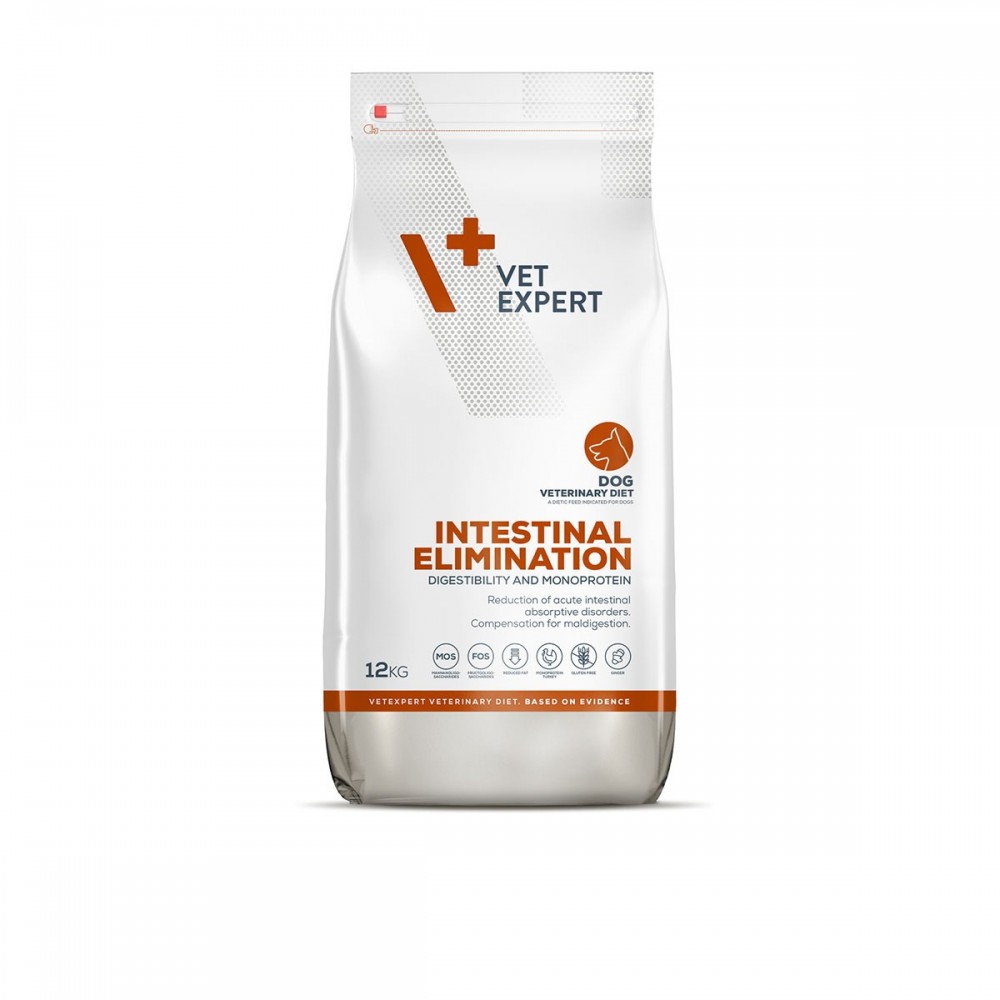 4T Dieta Veterinara INTESTINAL DOG, VetExpert,  12 Kg