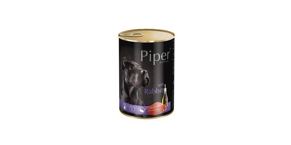 Hrana umeda Piper Animals, iepure, conserva, 800 g