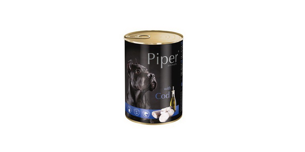 Hrana umeda Piper Animals, cod, conserva, 400 g