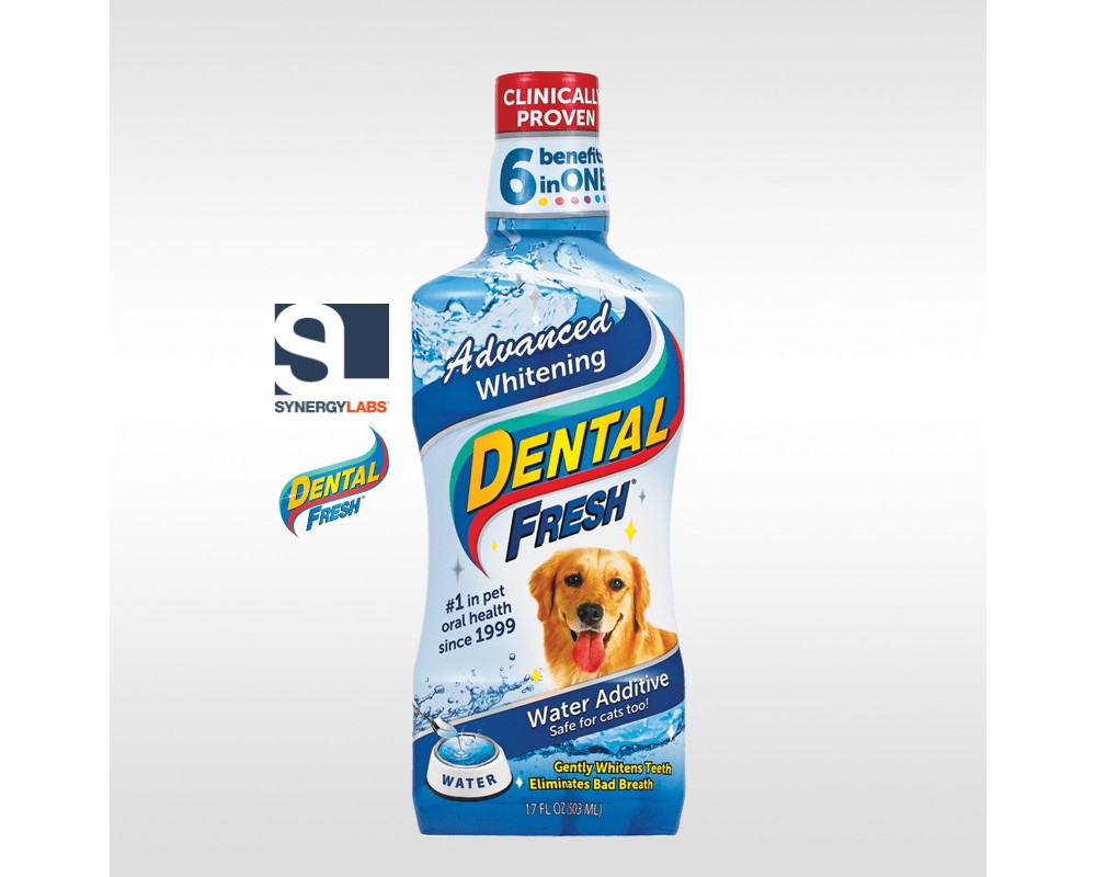 Dental Fresh ADVANCED WHITENING pentru caini, Synergy Labs, 237 ml